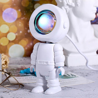 Rechargeable Astronaut Robot Rainbow Projection Sun Lamp